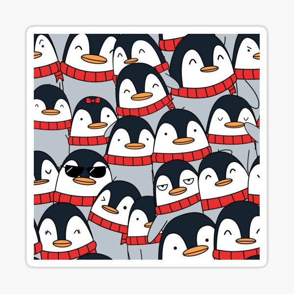 Merry Christmas Penguins! Sticker