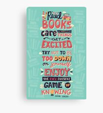 Read Books Canvas Print