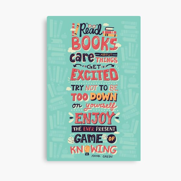 Read Books Canvas Print