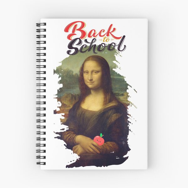 Item preview, Funny Mona Lisa Goes Back to School with Apple designed and sold by ddworkshop.