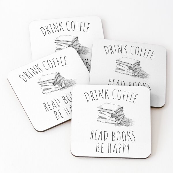 Item preview, Drink COFFEE read BOOKS be happy designed and sold by kind4you.