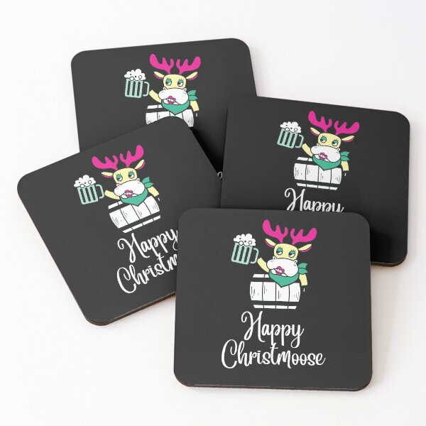 Item preview, Moose with a beer - Happy Christmoose designed and sold by Rainbow Designs.