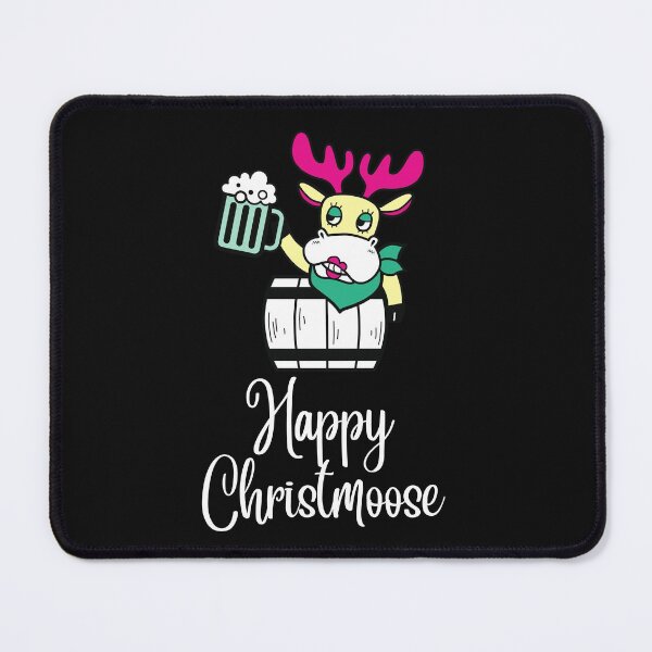 Item preview, Moose with a beer - Happy Christmoose designed and sold by Rainbow Designs.