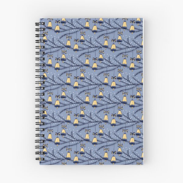 Item preview, Golden Jingle Bells Seamless Pattern designed and sold by Trinket-Trickster.