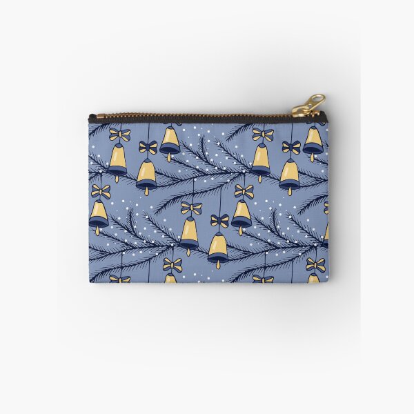 Item preview, Golden Jingle Bells Seamless Pattern designed and sold by Trinket-Trickster.