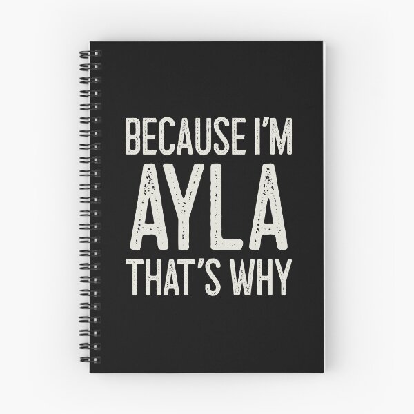 Artikelvorschau, Weil ich Ayla bin, deshalb lustiger personalisierter Name entworfen und verkauft von MariosNydras.