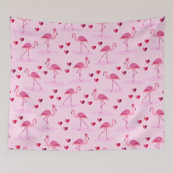 Item preview, Valentines Day Flamingos, Valentine's Pattern designed and sold by patternme.