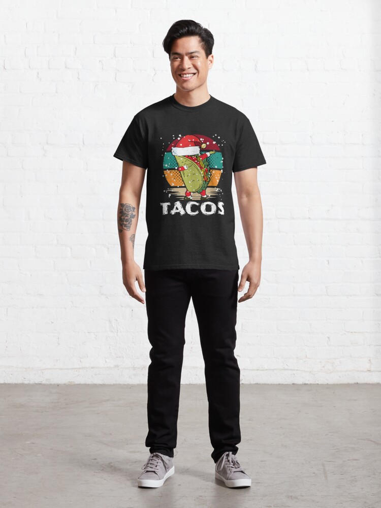 Discover Tacos T-ShirtFunny Dabbing Tacos Santa Christmas Dab Xmas T-Shirt