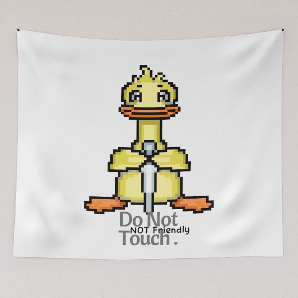 Item preview, Knife Sir Goose Pixel Art - Funny Goose With Knife designed and sold by ViewerEqualsPhoton.