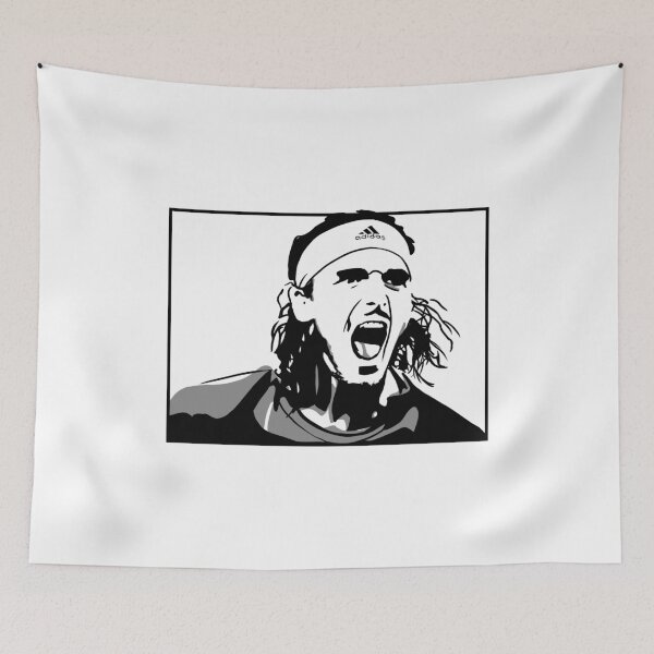 Item preview, Stefanos Tsitsipas Tennis Player designed and sold by Gatgeth.