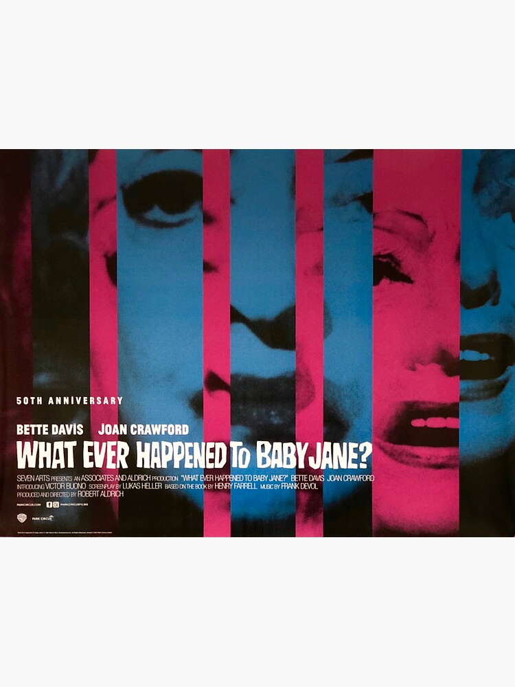 What Ever Happened To Baby Jane Sticker For Sale By Papopp1 Redbubble