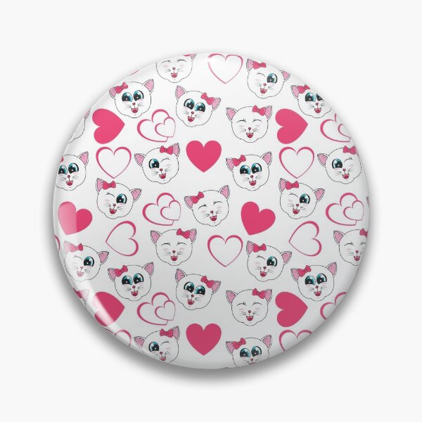 Item preview, Cat Valentines Day Pattern, Cat pattern designed and sold by patternme.
