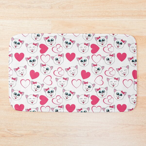 Item preview, Cat Valentines Day Pattern, Cat pattern designed and sold by patternme.