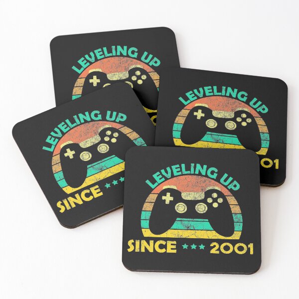 Item preview, Born In 2001, Leveling Up Since 2001 Gamers Birthday Wedding Gift designed and sold by Wadia Hamda.