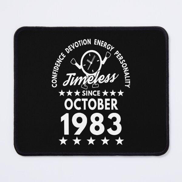 Item preview, October Birthday Timeless Person -1983 - White Text designed and sold by MoonsmileProd.