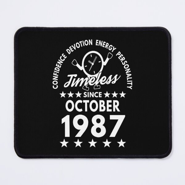 Item preview, October Birthday Timeless Person -1987 - White Text designed and sold by MoonsmileProd.