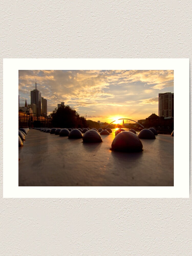 Alternate view of Riveting Southbank Sunrise Art Print