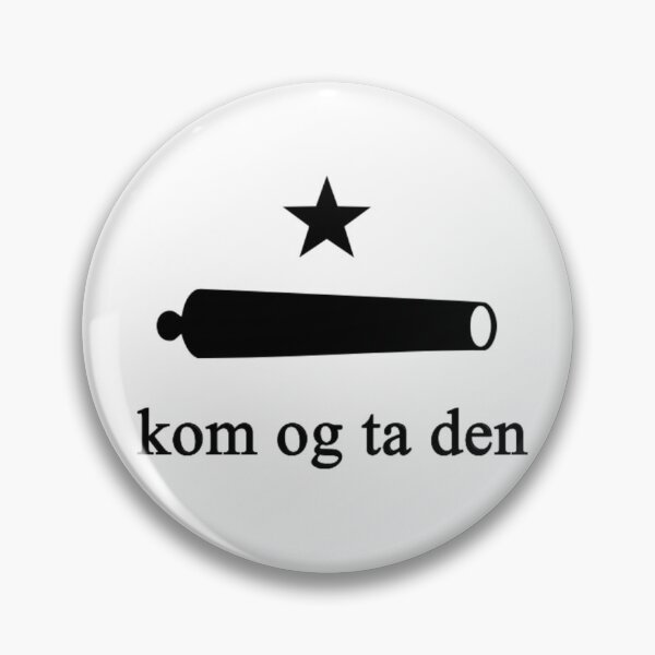 Item preview, «kom og ta den»-flagget (Norwegian Come and Take It Flag) designed and sold by JonathanR1994.