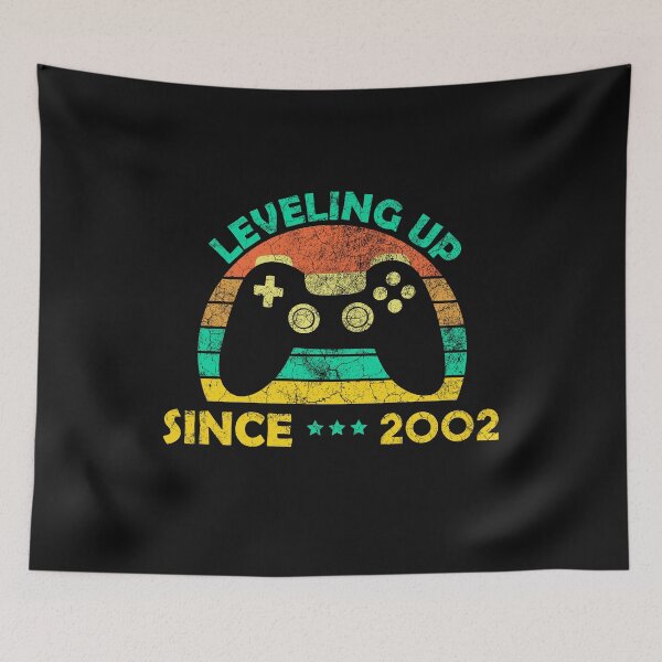 Artikelvorschau, Geboren 2002, Levelaufstieg seit 2002 Gamers Birthday Hochzeitsgeschenk entworfen und verkauft von Wadia Hamda.