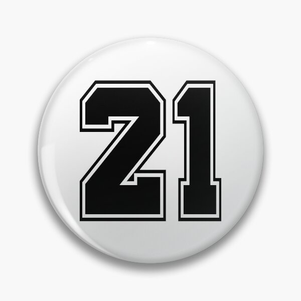 Item preview, 21 American Football Classic Vintage Sport Jersey Number for american football, baseball or basketball 21 jersey number, 21 Jersey Number, 21 jersey, 21 numbers on the back designed and sold by Marcin Adrian.