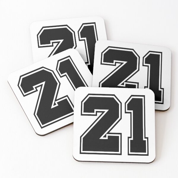 Item preview, 21 American Football Classic Vintage Sport Jersey Number for american football, baseball or basketball 21 jersey number, 21 Jersey Number, 21 jersey, 21 numbers on the back designed and sold by Marcin Adrian.