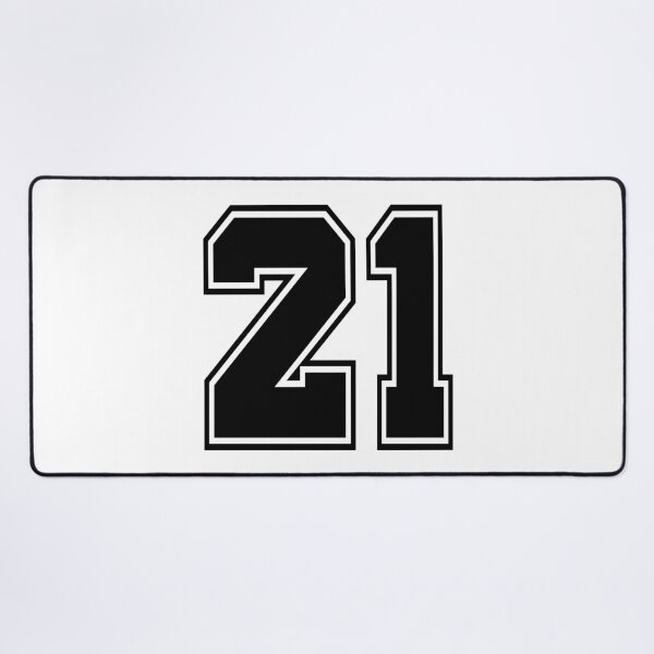 Item preview, 21 American Football Classic Vintage Sport Jersey Number for american football, baseball or basketball 21 jersey number, 21 Jersey Number, 21 jersey, 21 numbers on the back designed and sold by Marcin Adrian.