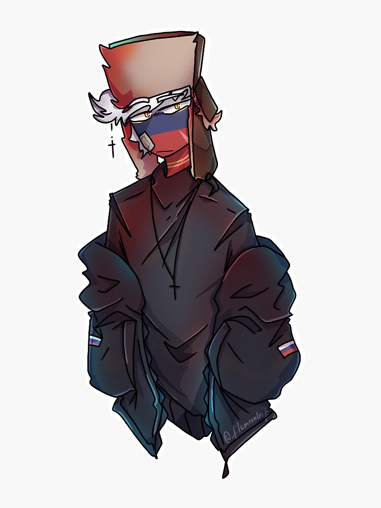 Countryhumans Russia/ Sticker Sticker for Sale by FlameonLeaf