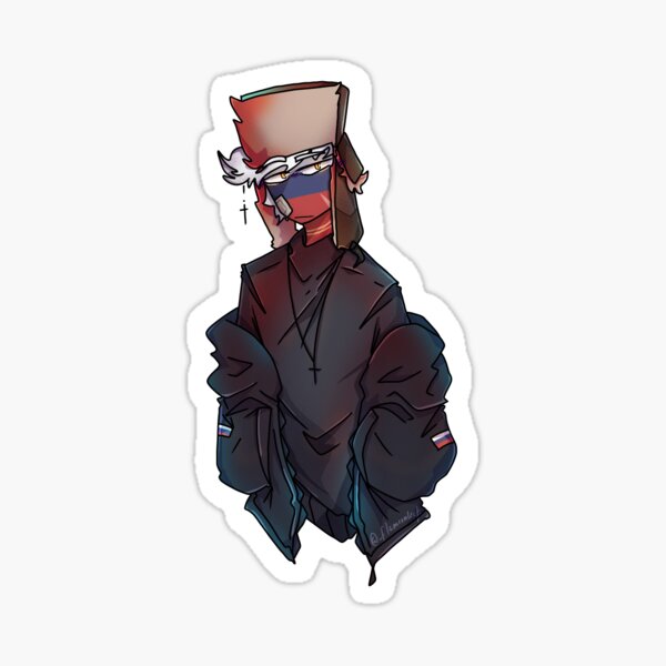 Countryhumans Russia/ Sticker Sticker for Sale by FlameonLeaf