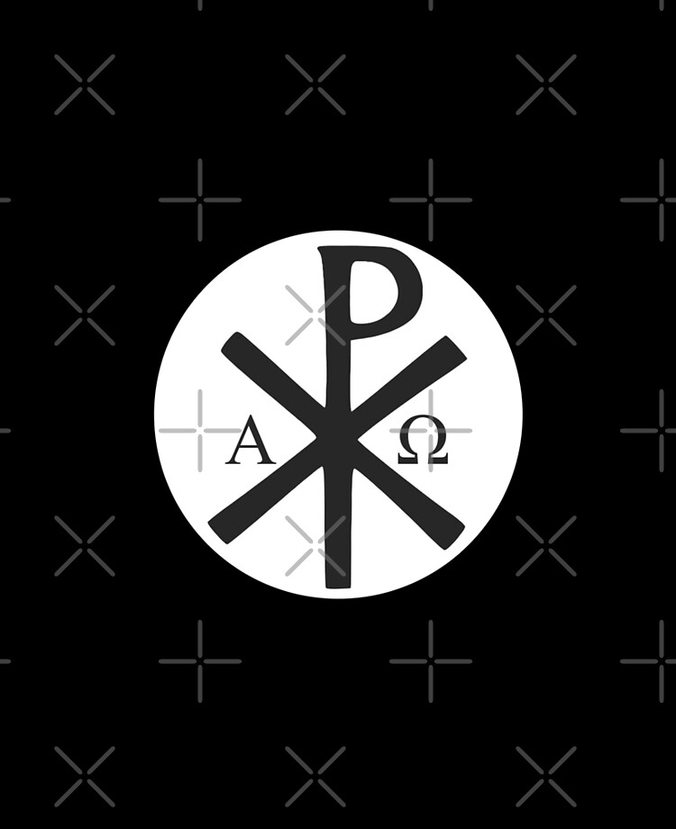 Christian Flag Black Chi Rho Antifa Sticker for Sale by