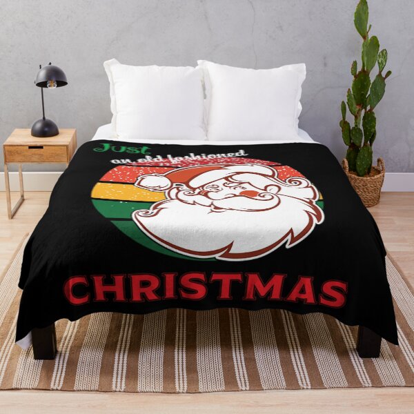 Item preview, Christmas T-ShirtChristmas Santa Claus Just an Old Fashioned Xmas Retro Vintage designed and sold by AveDelwyn.