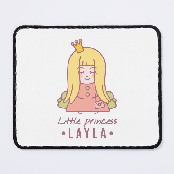 Item preview, Little princess Layla | Blonde girl with a crown on her head and a bag sits on the couch designed and sold by AnnaRuz.