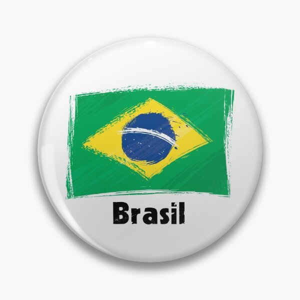 Item preview, Brazil Flag - Painted - Brasil Slogan designed and sold by hijackhippo.