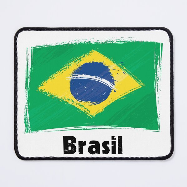 Item preview, Brazil Flag - Painted - Brasil Slogan designed and sold by hijackhippo.