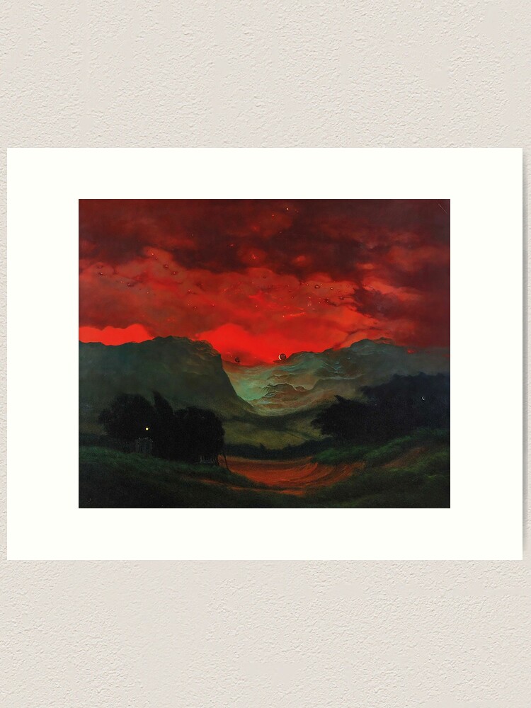 Untitled (Red Sky) by Zdzislaw Beksinski