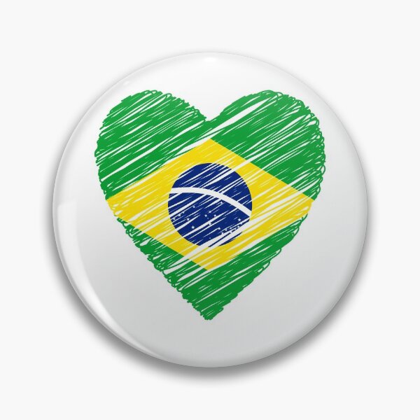 Item preview, I love Brasil - Painted Heart designed and sold by hijackhippo.