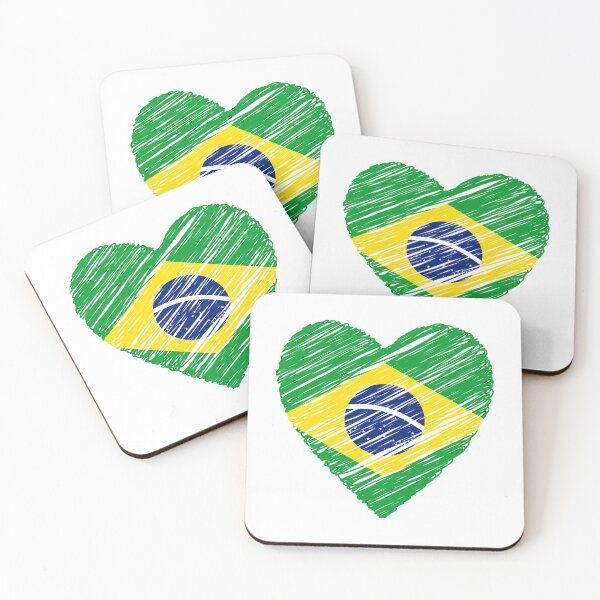 Item preview, I love Brasil - Painted Heart designed and sold by hijackhippo.