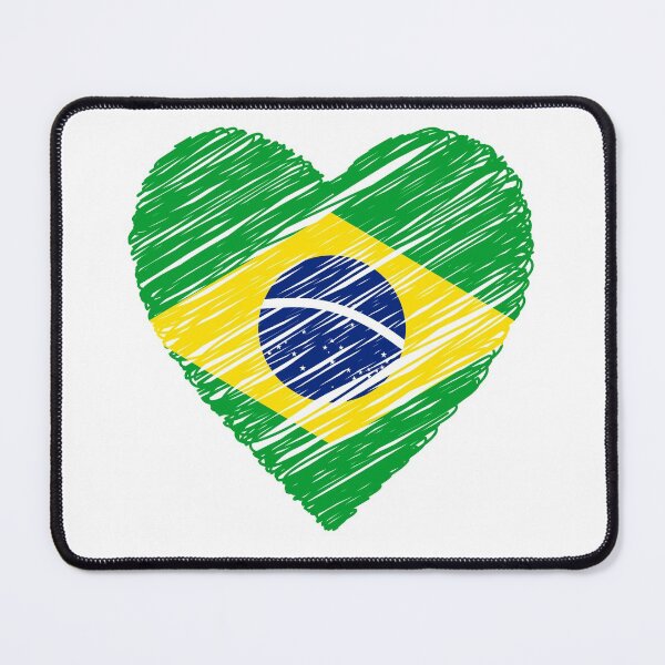 Item preview, I love Brasil - Painted Heart designed and sold by hijackhippo.