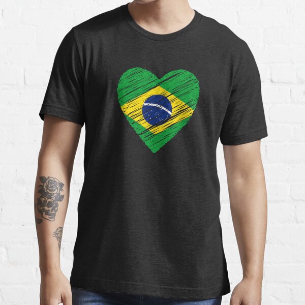 Brazil Map and Flag - Cool Brasil Shape Design' Men's T-Shirt