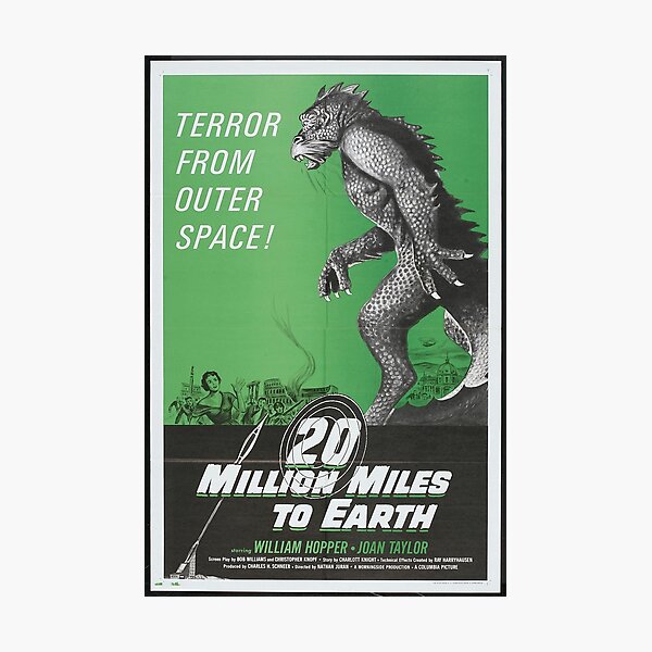 Item preview, 20 Million Miles to Earth vintage movie poster designed and sold by GGSGetGoodStuff.