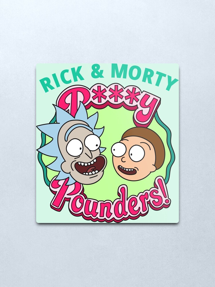 Alternate view of P***y Pounders - Clean Metal Print