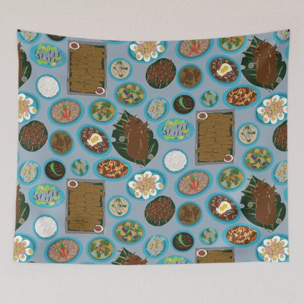 Item preview, Let's Eat - Fishy Blue designed and sold by MikkisMotor.