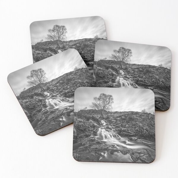 Item preview, Lonely Tree At The Edge Of The River (B&W) designed and sold by LluniauDafyddEm.