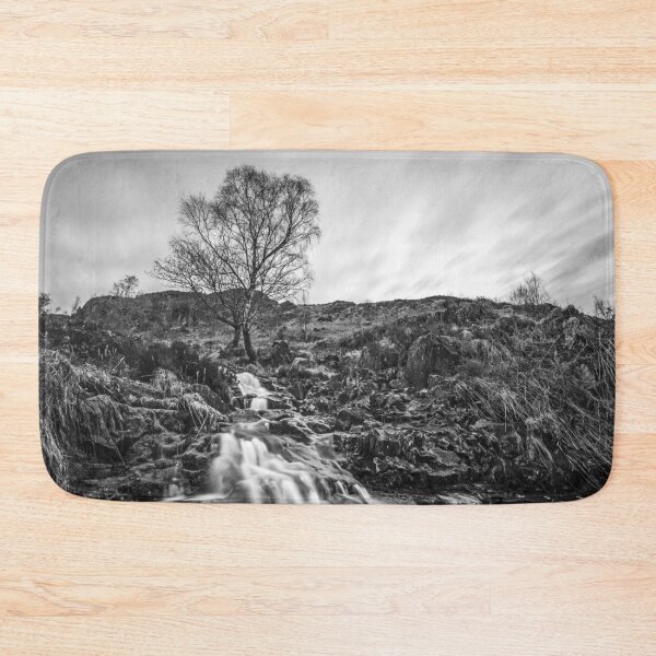 Item preview, Lonely Tree At The Edge Of The River (B&W) designed and sold by LluniauDafyddEm.