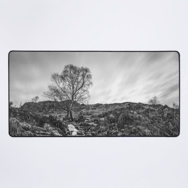 Item preview, Lonely Tree At The Edge Of The River (B&W) designed and sold by LluniauDafyddEm.