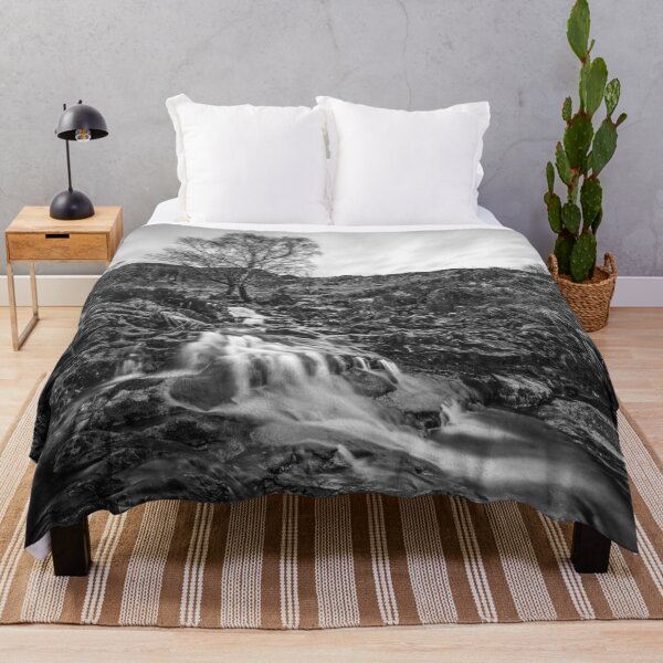 Item preview, Lonely Tree At The Edge Of The River (B&W) designed and sold by LluniauDafyddEm.