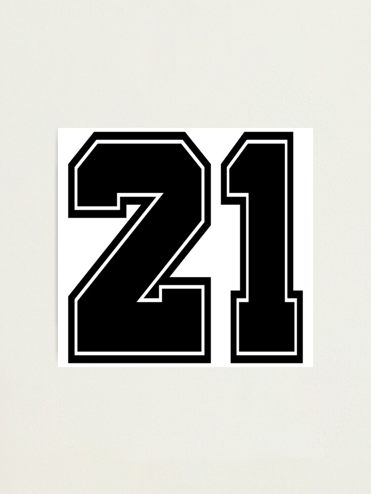 21 sport jersey number, jersey, 21 back number' Sticker