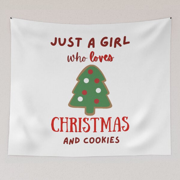 Item preview, Just A Girl Who Loves Christmas And Cookies designed and sold by DesignStory.