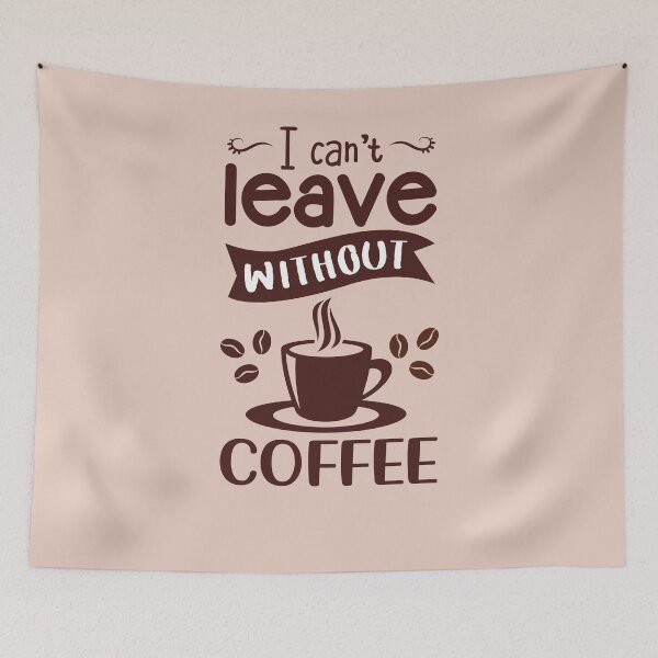 Item preview, I can't leave without coffee, gift for coffee lover designed and sold by NineJuly.