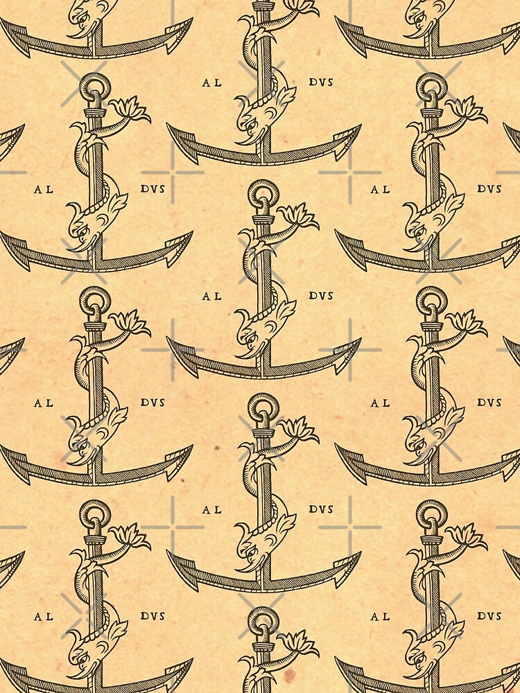 Aldus Manutius Printer Mark de bibliotee
