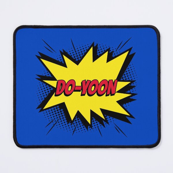Item preview, Do-yoon name id tag comic custom personalized kapow style artwork designed and sold by CreatedbyJR.